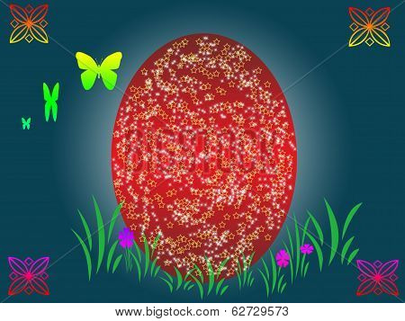 red easter egg