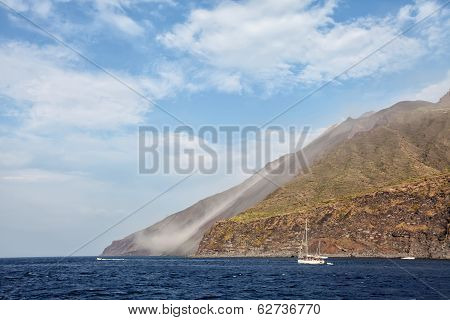 Stromboli Volcano In Italy