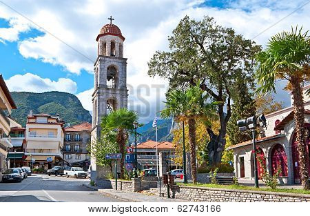 The Town Of Litochoro
