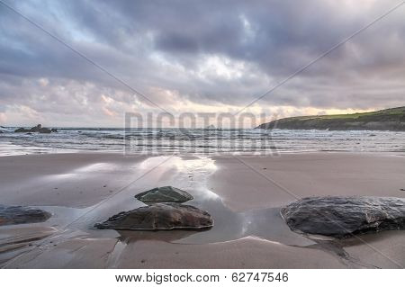 Beach in evening light