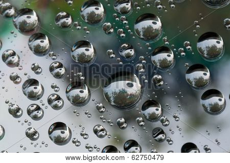 Drop of water  on CD and DVD