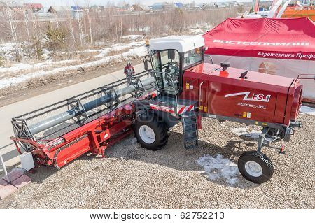 Agricultural machinery exhibition. Tyumen. Russia