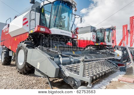 Agricultural machinery exhibition. Tyumen. Russia