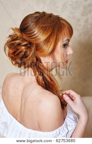 Bride With A High Hairdo