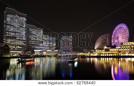 view of yokohama skyline