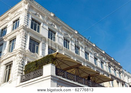 Historic white building in Hamburg