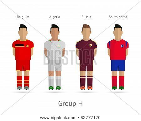Football teams. Group H
