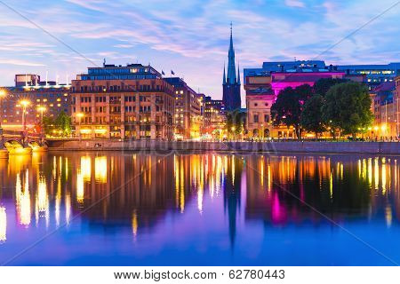 Sunset on Stockholm, Sweden