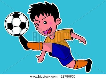 cartoon soccer player