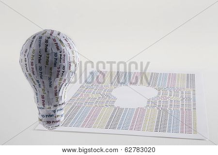 Cymk 3D Printing Concept: Lightbulb, From Idea To Solid Model