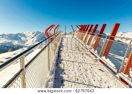 Cableway And Chairlift In Ski Resort Bad Gastein In Mountains, Austria. Austrian Alps - Nature And S