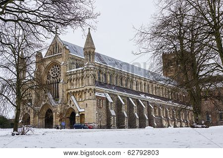 Cathedral And Abbey Church In St.albans, Uk