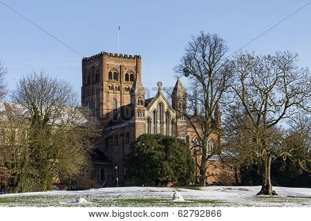 Cathedral And Abbey Church In St.albans, Uk