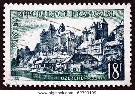 Postage Stamp France 1955 View Of Uzerche