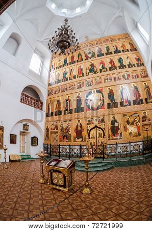 Valday, Russia - August 17, 2014: : Interior Of The Temple Of The Trinity. Church Was Founded In 174