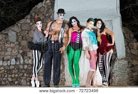 Comedia Del Arte Clowns