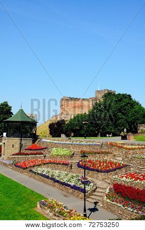 Tamworth castle and gardens.