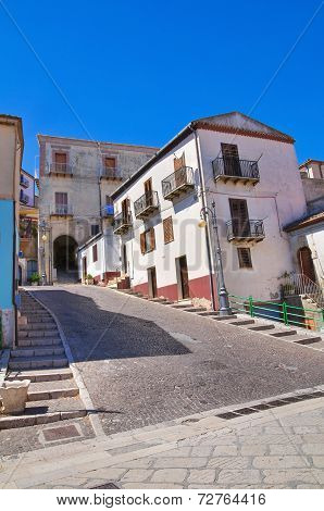 Alleyway. Pietragalla. Basilicata. Southern Italy.