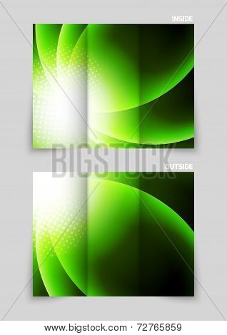 Tri-fold brochure template design