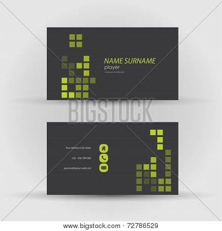 business card template