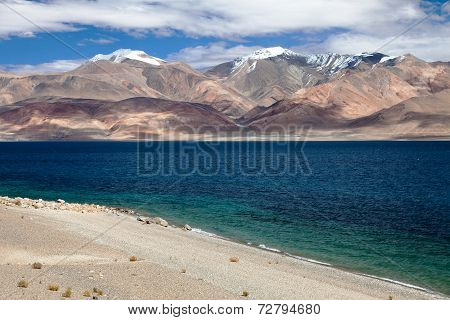 Tso Moriri Lake In Rupshu Valley