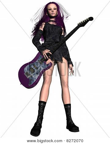 Goth pige Guitarist-