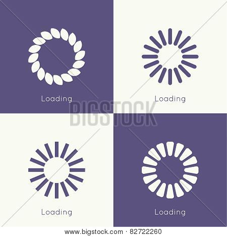 Set of vector downloaders.