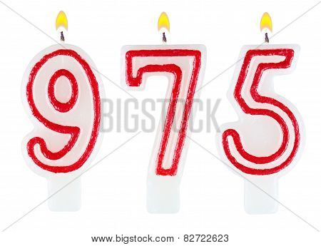Candles Number Nine Hundred Seventy-five