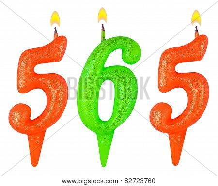 Candles Number Five Hundred Sixty-five