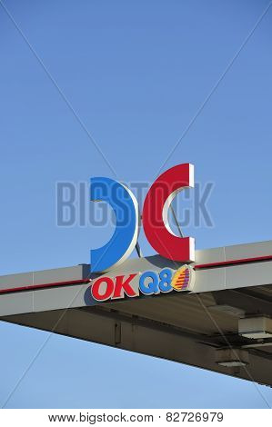 Swedish gas sign