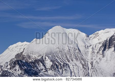 Snow Covered Mountain Krn