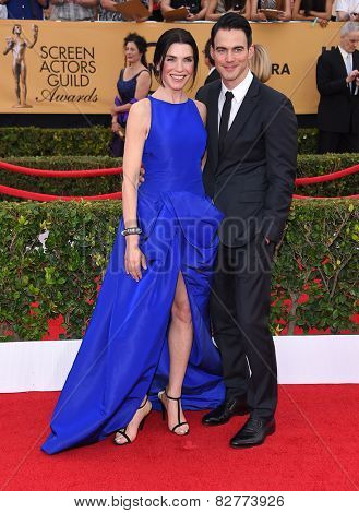LOS ANGELES - JAN 25:  Julianna Margulies & Keith Lieberthal arrives to the 21st Annual Screen Actors Guild Awards  on January 25, 2015 in Los Angeles, CA                