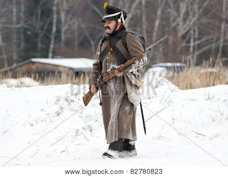 Russian Soldier Walking