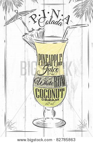 Pina Colada cocktail