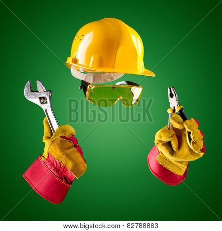 Invisible Builder -- Wrench And Pliers