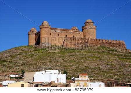 Castle on hilltop, La Calahorra
