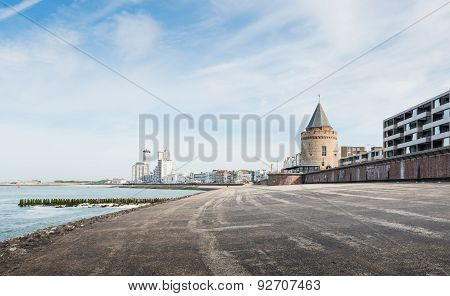 Dutch City Of Flushing Seen From Te Coast