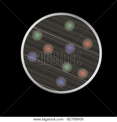 The sphere with fireflies inside