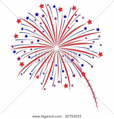 Fireworks vector illustration