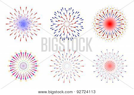 Fireworks vector illustration