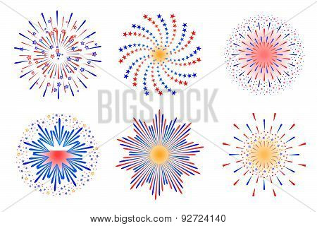 Fireworks vector illustration