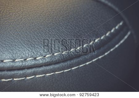 Car Interior Texture Of Seat, Low Depth Of Focus