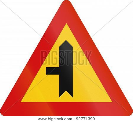 Intersection With Priority In Iceland
