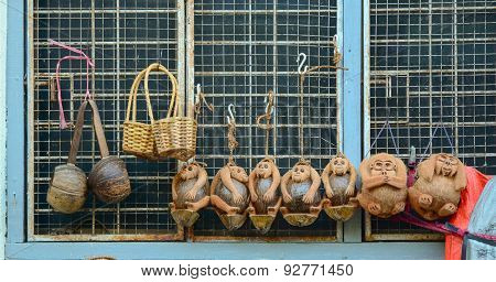 Traditional Handicraft Puppets In Myanmar