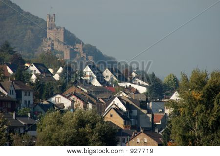 백그라운드에서 성곽 마
