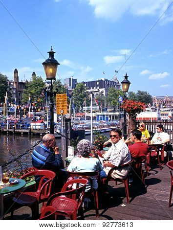 Pavement cafe, Amsterdam.