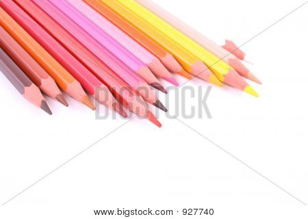 ดินสอสีมีสีสันสวยงาม