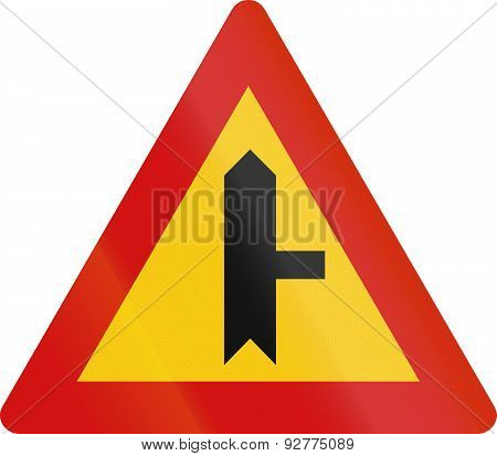 Intersection With Priority In Iceland
