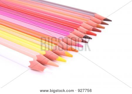 ดินสอสีมีสีสันสวยงาม