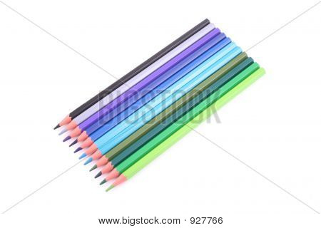 ดินสอสีมีสีสันสวยงาม